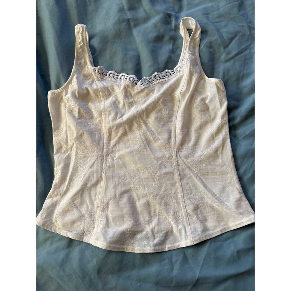Arianne Ivory Lace-Trim Bandeau Camisole